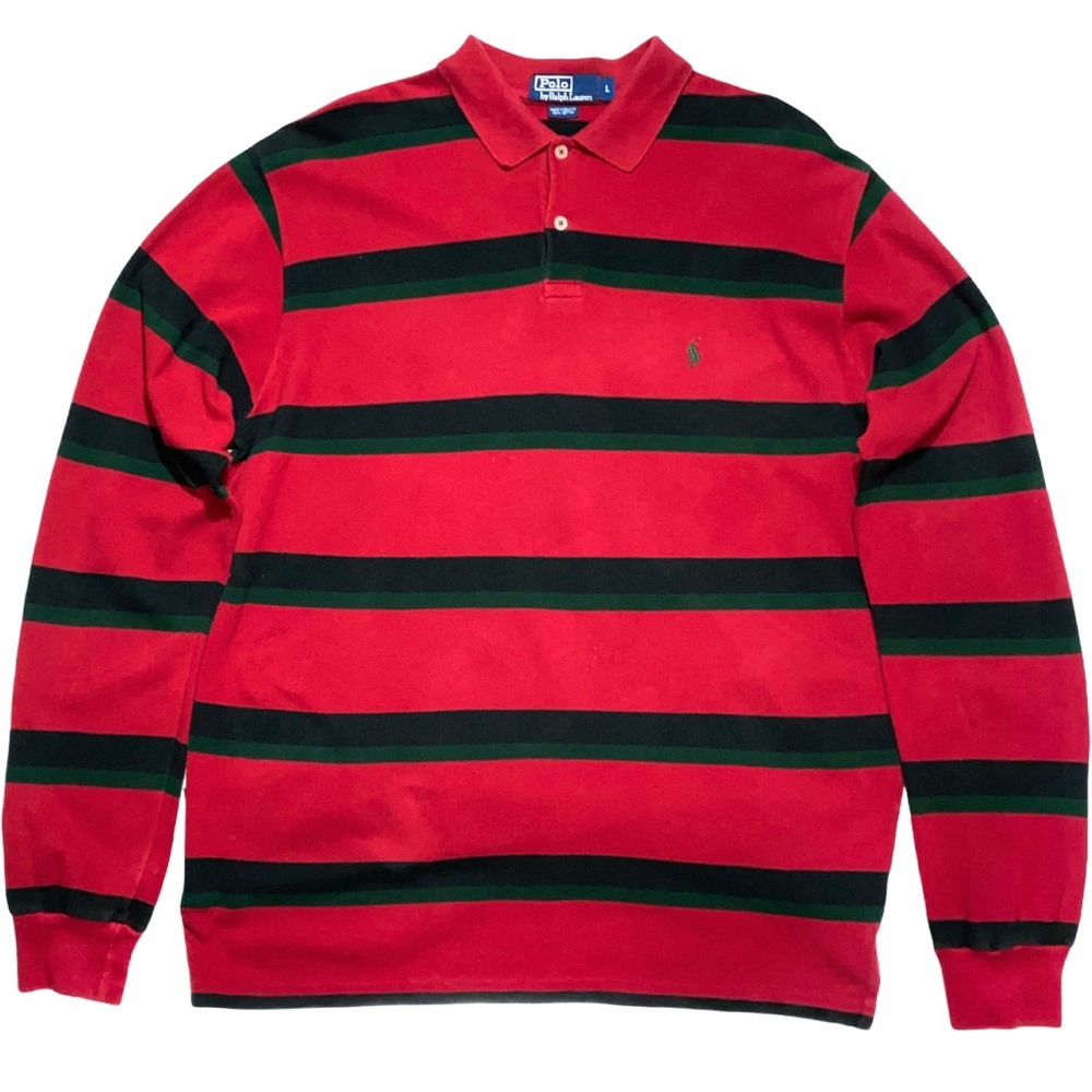 Vintage Polo by Ralph Lauren Striped L/S Polo